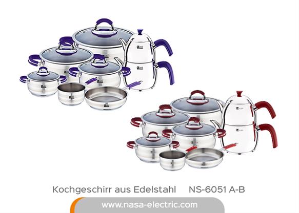 Kochgeschirr aus Edelstahl NS-6051 A-B