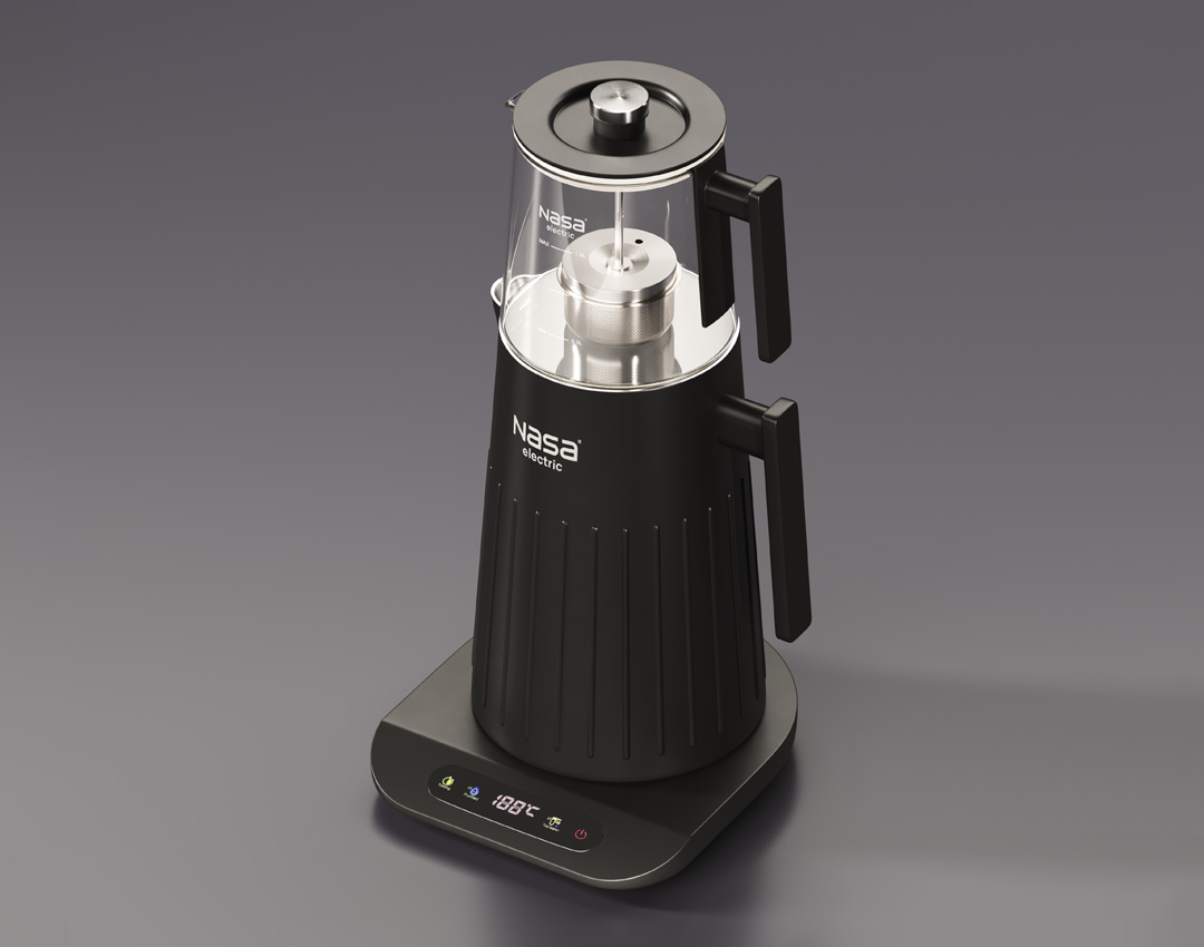 مشخصات ظاهری چای ساز ns-518 ناسا الکتریک