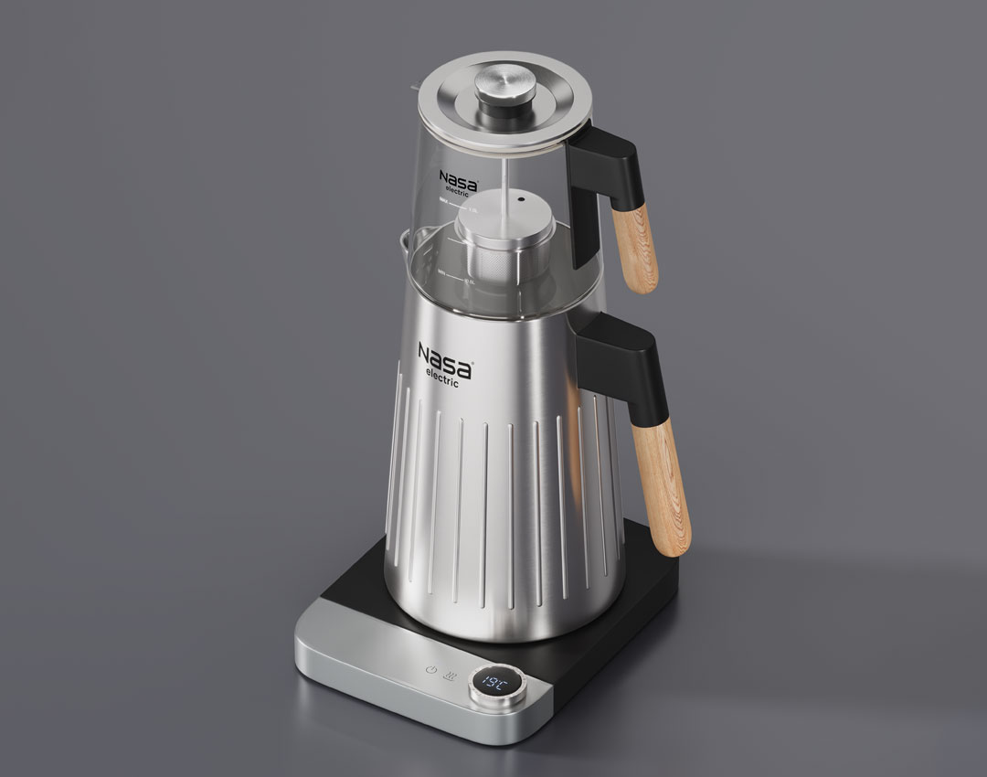 ویژگی‌های ظاهری چای ساز ناسا الکتریک ns-512
