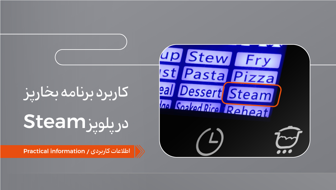 کاربرد برنامه بخارپز steam در پلوپز