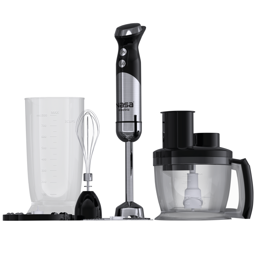 اجزای جداگانه گوشت کوب برقی ناسا الکتریک مدل NS-990 مشکی استیل
