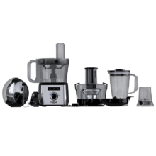 غذاساز چندکاره ناسا الکتریک مدل NS‑628 با بدنه استیل و پارچ شفاف