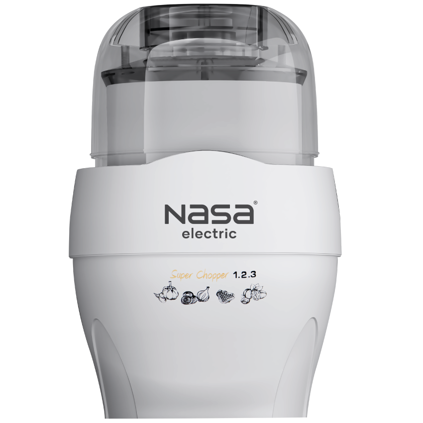 خردکن و آسیاب ناسا الکتریک مدل NS-907 رنگ سفید با درپوش شفاف
