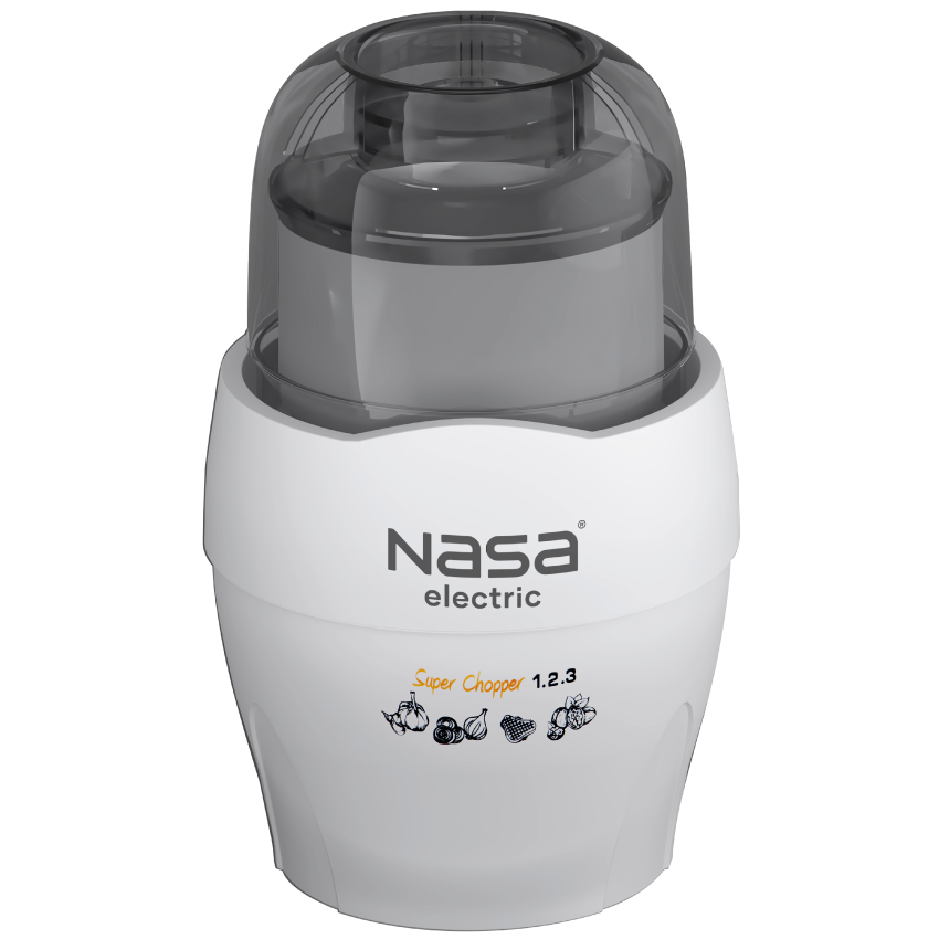 خردکن ۱۲۳ ناسا الکتریک مدل NS-907 رنگ سفید با کلید فشاری