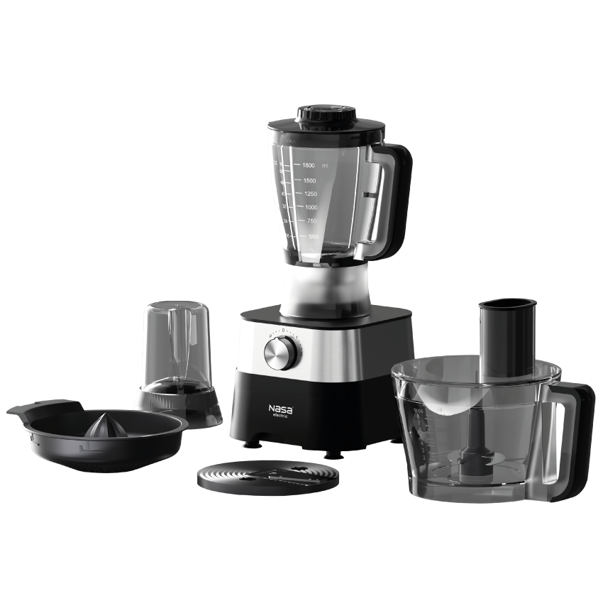 مخلوط کن و آب مرکبات گیری غذاساز ناسا الکتریک مدل NS-626 مشکی