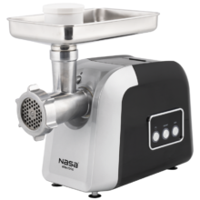 چرخ گوشت ناسا الکتریک NS-317 نقره‌ای و مشکی نمای روبرو