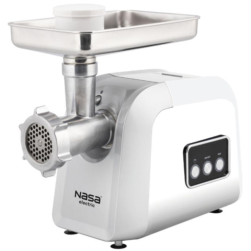 چرخ گوشت ناسا الکتریک NS-317 نقره‌ای نمای سه‌رخ