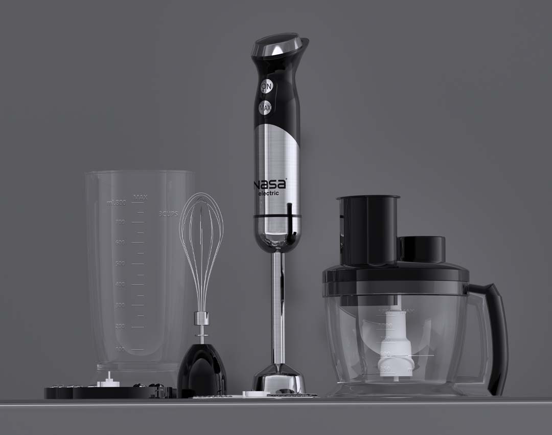 مشخصات ظاهری گوشت‌کوب برقی NS-990