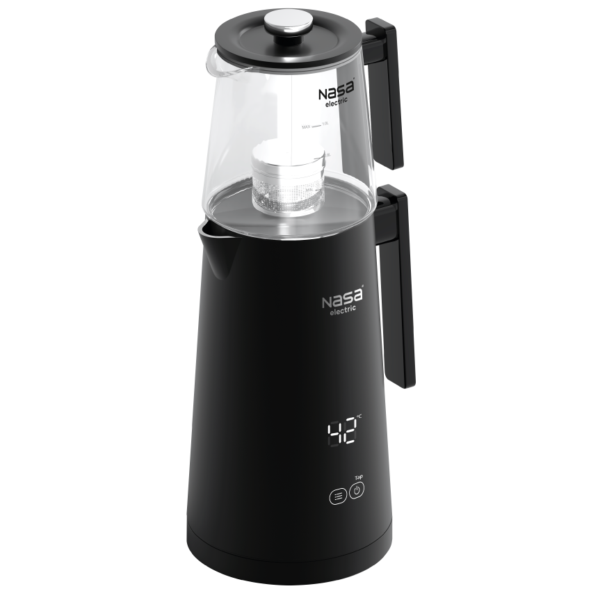 چای ساز ناسا الکتریک مدل NS-527 رنگ مشکی نمای بالا
