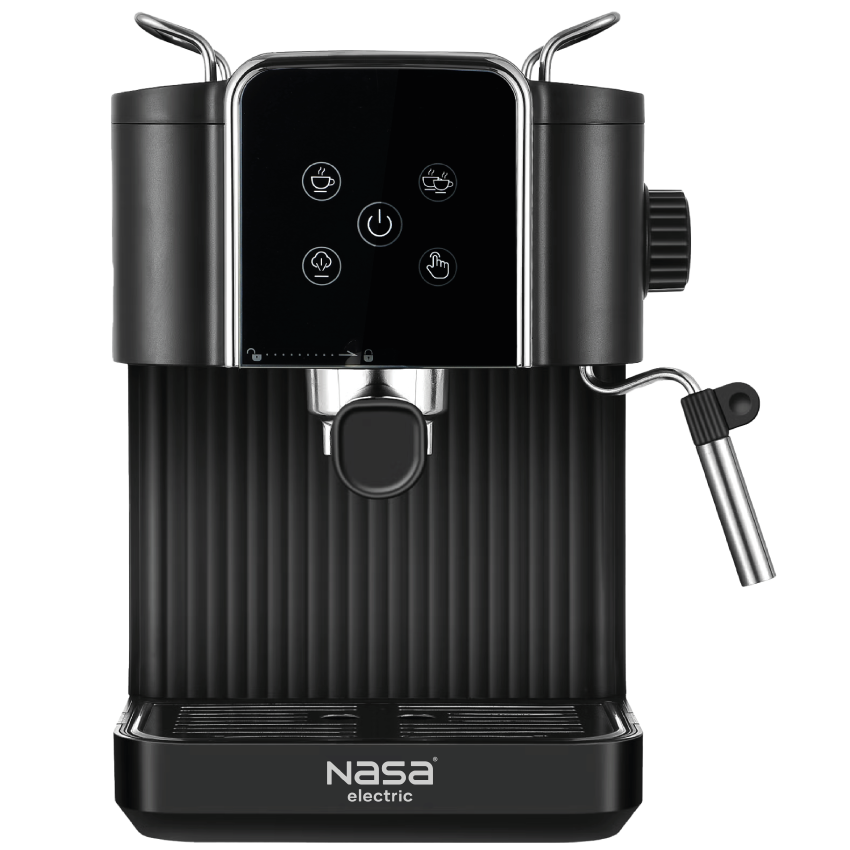 اسپرسوساز ناسا الکتریک مدل NS-538 رنگ مشکی نمای روبرو