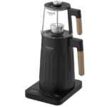 کتری و قوری روی‌همی چای‌ساز مشکی ناسا الکتریک NS-512