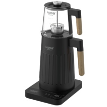 کتری و قوری رویهمی چایساز مشکی ناسا الکتریک NS-512
