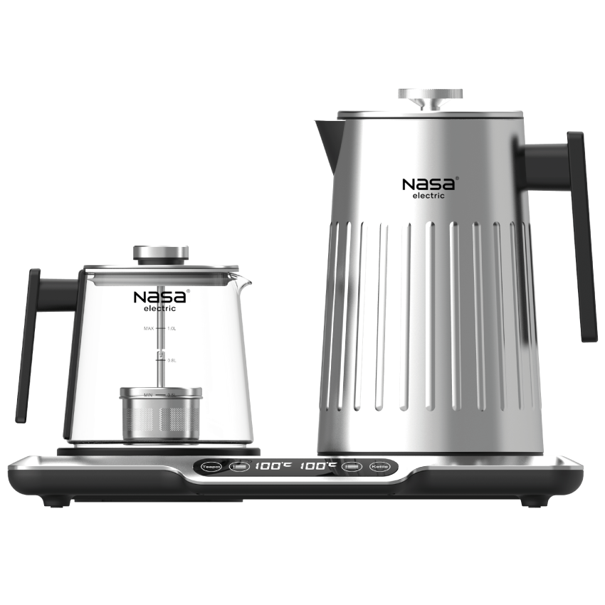 چای ساز ناسا الکتریک مدل NS-520 استیل نمای روبرو