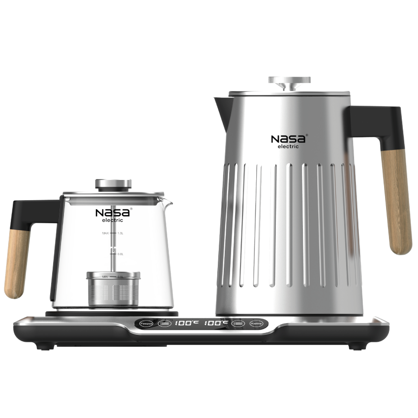 چای ساز ناسا الکتریک مدل NS-521 استیل نمای روبرو